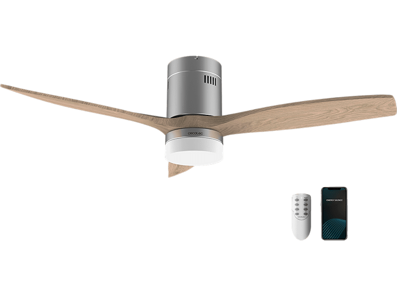 Cecotec EnergySilence Aero 5600 Steel Aqua Connected 40 W 6 Winter-Summer Temporizador Mando a distancia Wi-Fi LED Steel