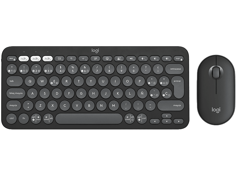 Logitech Inalámbrico Bluetooth-USB Multidispositivo Teclas personalizable