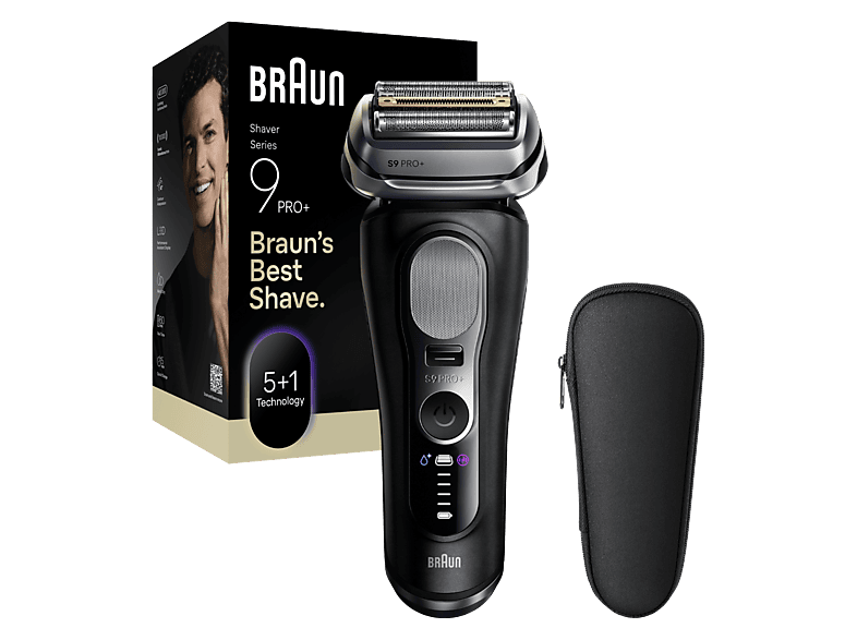 Braun Series 9 PRO+ 9600s Pro SensoAdapt 60 minutos autonomía Afeitado en seco y en mojado Negro