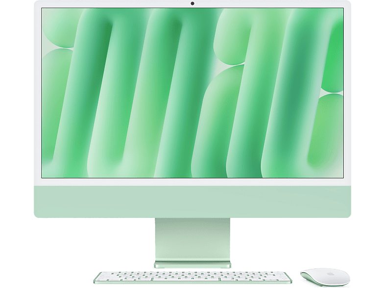 Apple iMac (2024) 24 Retina 4.5K Chip M4 CPU de 10 núcleos GPU de 10 núcleos 16GB de RAM 256 GB de SSD Gigabit Ethernet Verde