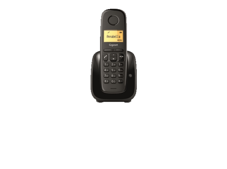 Gigaset A180 Pantalla 1.5 50 contactos Identificador llamadas Rellamada Negro