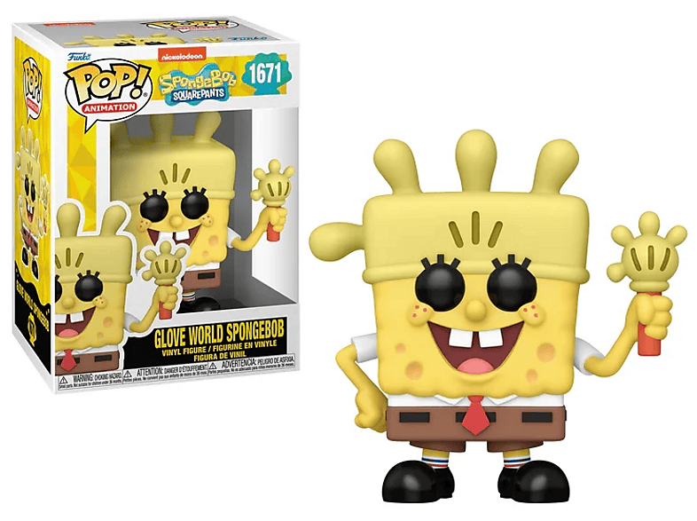 Animation: Spongebob Squarepants - Glove World Spongebob 9 cm Vinilo 25 Aniversario