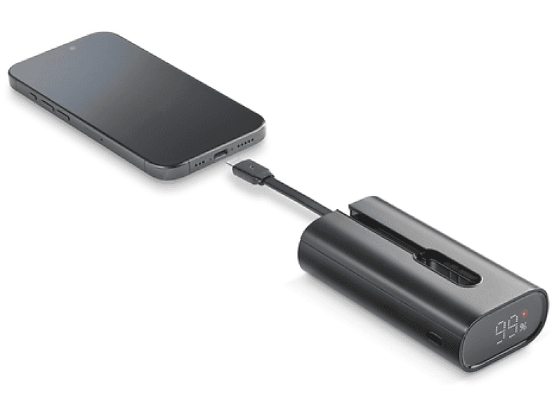 CellularLine PBLINK10000K 10000 mAh Con cable USB- C integrado Negro