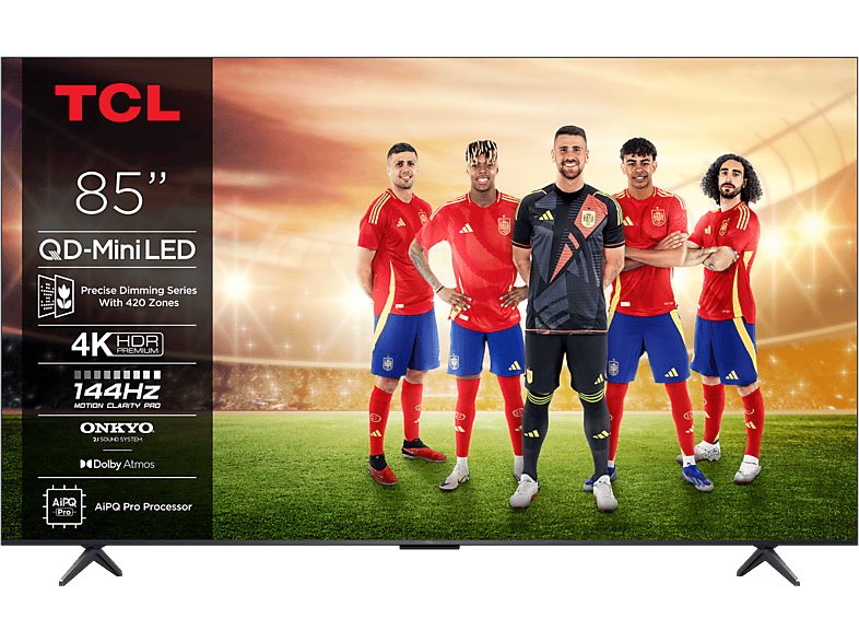 TCL 85C6K UHD 4K AiPQ Pro Processor Smart TV DVB-T2 GoogleTV Negro