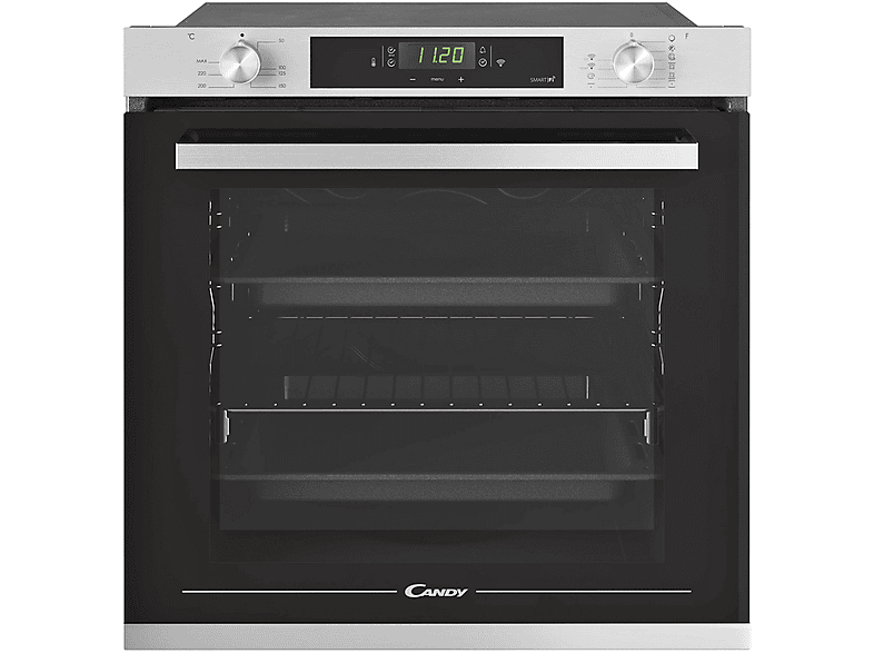Candy New Timeless FCXP825X E0/E 80l Multifunción 65cm WIFI Puerta doble cristal Inox