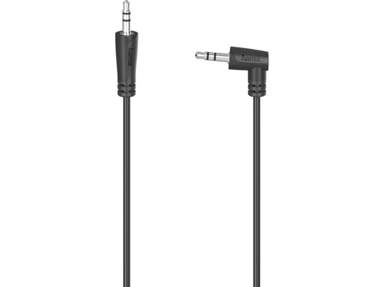 Hama 00205286 De conector Jack 3.5 mm a conector Jack 3.5 mm 90º 1.5 m Negro