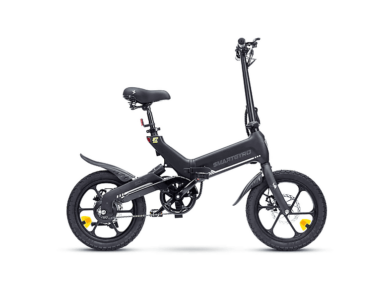smartGyro Ebike Soho 16 Potencia Nominal 250W Velocidad máx. 25 km/h Auton. 60km Suspensión Trasera Display frontal LCD Gris