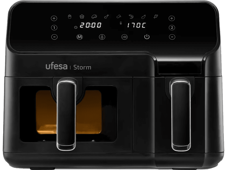 Ufesa Storm 2700 W Doble cubeta 5.5L + 3.5L 8 Programas Negro