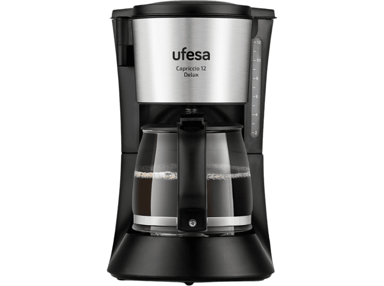 Ufesa CG7125 Capriccio 12 Delux 680 W 1.2 l 12 Tazas Desconexión automática Negro/Inox