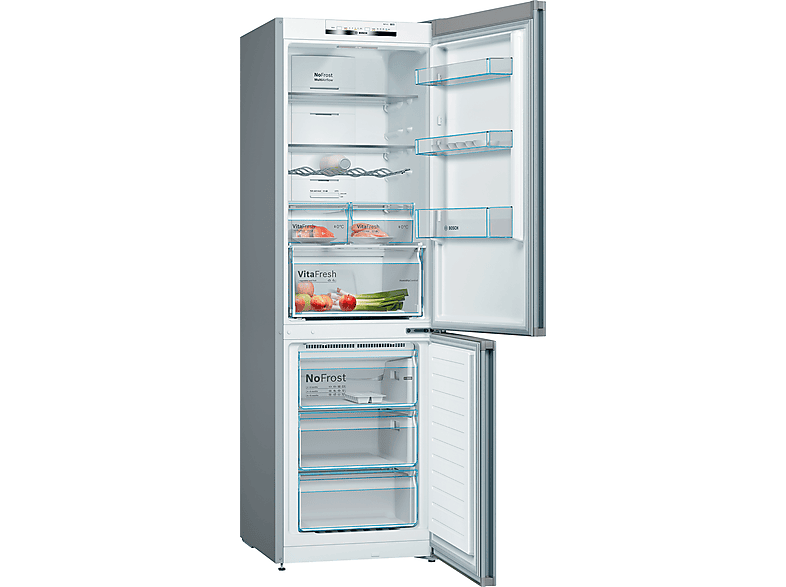 Bosch KGN36VIDA No Frost 186 cm 326 l Cajón VitaFresh EasyAccess Inox antihuellas