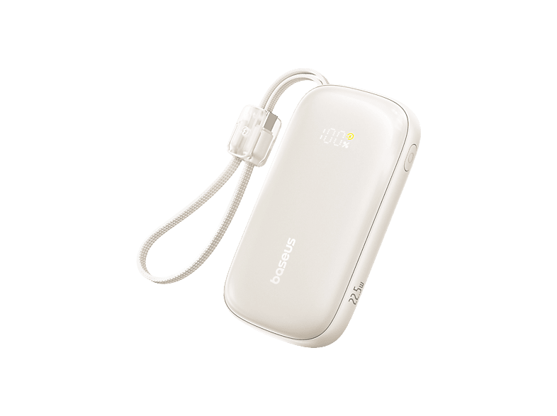 Baseus EnerFill  FC21 Qpow 3 10000mAh 22.5W Carga rápida Con cable  USB-C a iP Natural Titanium