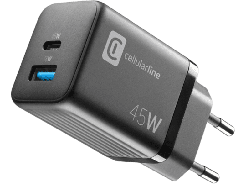 Cellular Line ACHUSBGAN2PD45WK USB - C Universal Negro