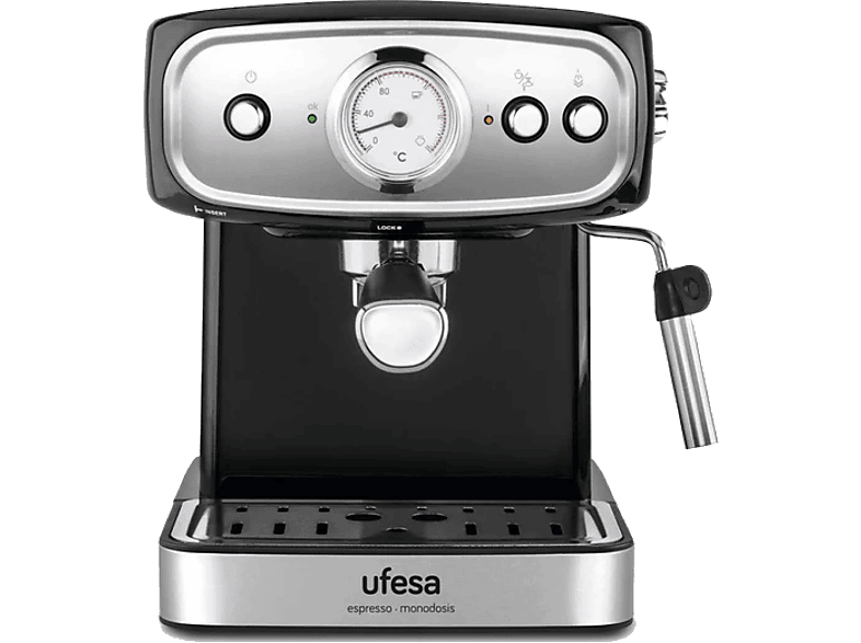 Ufesa Brescia CE7244 20 bar 850W 2 tazas Depósito 1.5l Inox