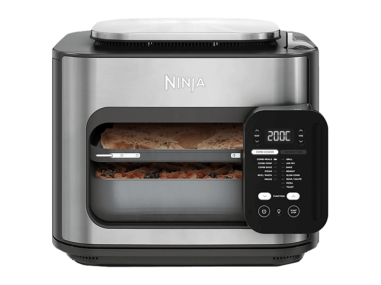 Ninja Combi 12 en 1 1780 W 12 l Multicocina horno y freidora de aire 12 funciones Cocción rápida Gris