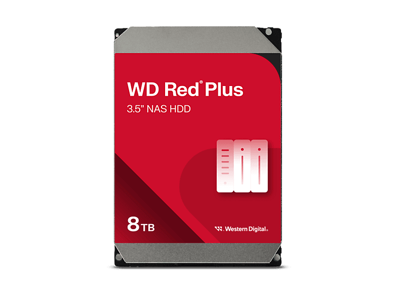 Western Digital WD Red Plus SATA 6 GB/s 3.5 Interno 5640 rpm Cache 256MB CMR Red