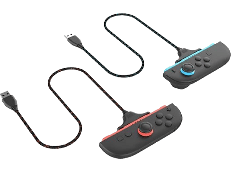 Ardistel BlackFire Charge & Play Twin Pack Para Joy-Con 2 de Nintendo Switch 2 3 metros Negro