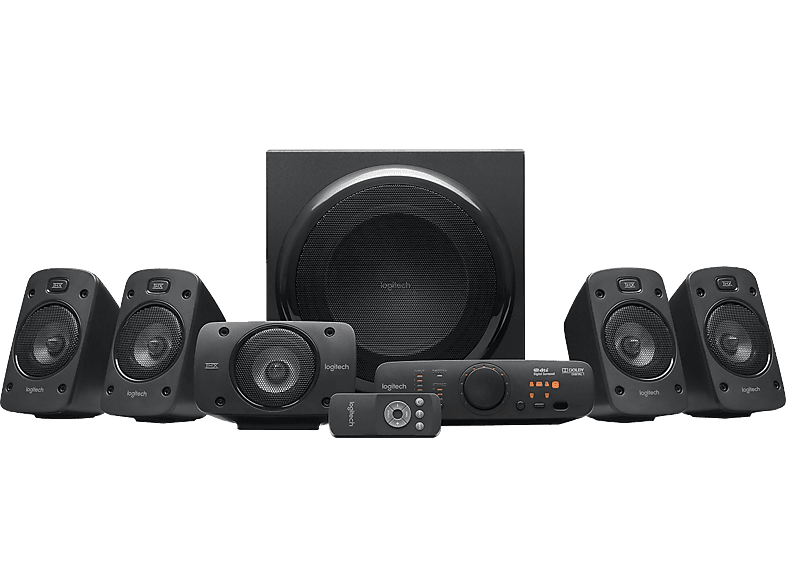 Logitech Surround Sound Speakers Z906 Potencia total 5x 67 W + 165 W Alámbrica Negro