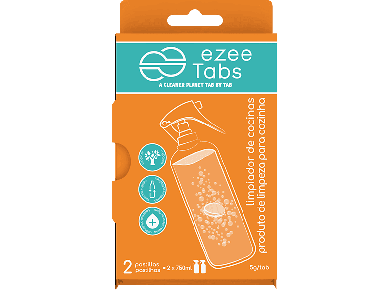Ezeetabs Cocinas 2 pastillas 5 gr Aroma afrutado Naranjas