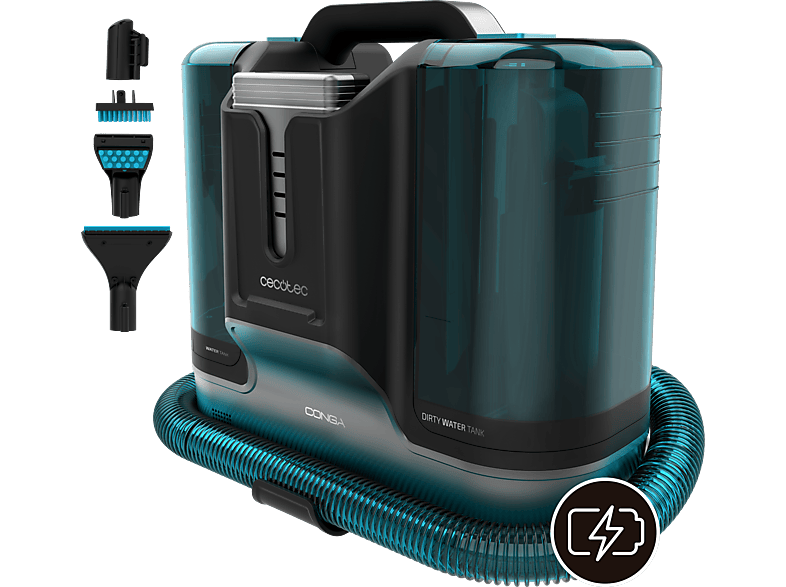 Cecotec Conga Carpet&Spot Clean Liberty XL Batería Tapicerías 3en1 150 W Depósito 1.5 L Depósito agua sucia 0.75L Dark