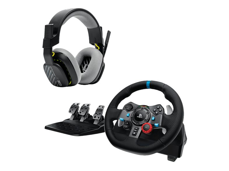 G29 + Auriculares gaming ASTRO A10 PlayStation 5 y 4/PC Micrófono Force Feedback Negro y Blanco