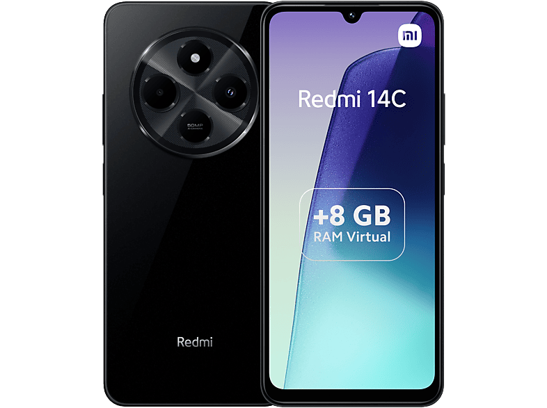 Xiaomi Redmi 14C Negro 256GB 8GB RAM 6.88 HD+ MediaTek Helio G81 Ultra 5160mAh Android