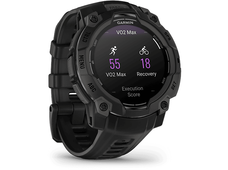 Garmin Instinct 3 Negro 45mm 1.18 AMOLED Silicona 10 ATM Garmin Connect™ 18 días Autonomía