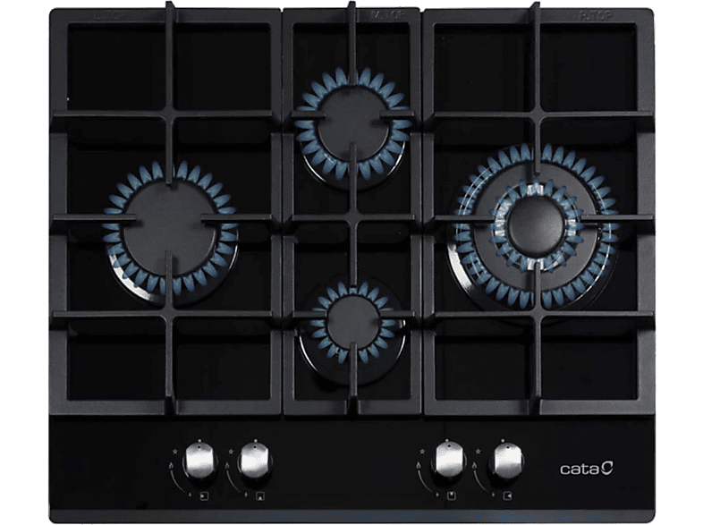Cata LCI 6031 4 zonas Gas Natural 64 cm Negro