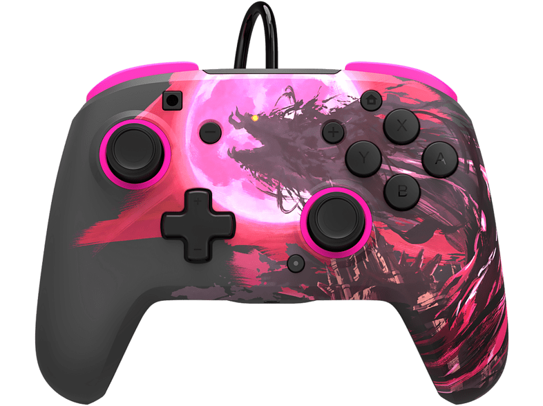 PDP Rematch Wired Controller Zelda Calamity Ganon Para Nintendo Switch Con Cable Rosa