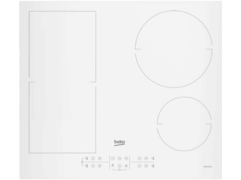 Beko HII64200FMTW Inducción Eléctrica 4 zonas 21 cm Blanco