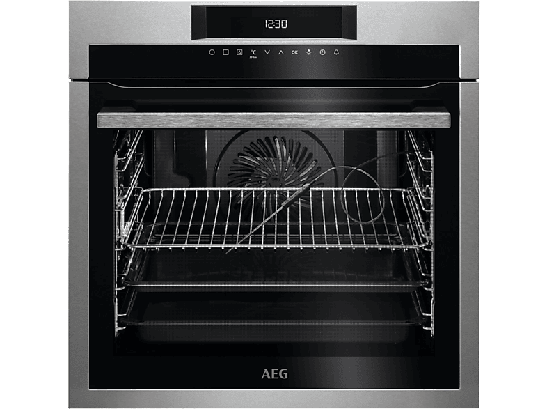 AEG BPE642120M Multifunción Pirolítico 71 l Función Grill 60 cm Inox antihuellas