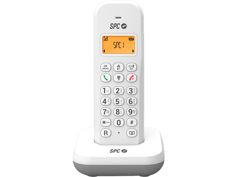 SPC KEOPS Single Inalámbrico Agenda para 50 contactos Modo Eco Blanco