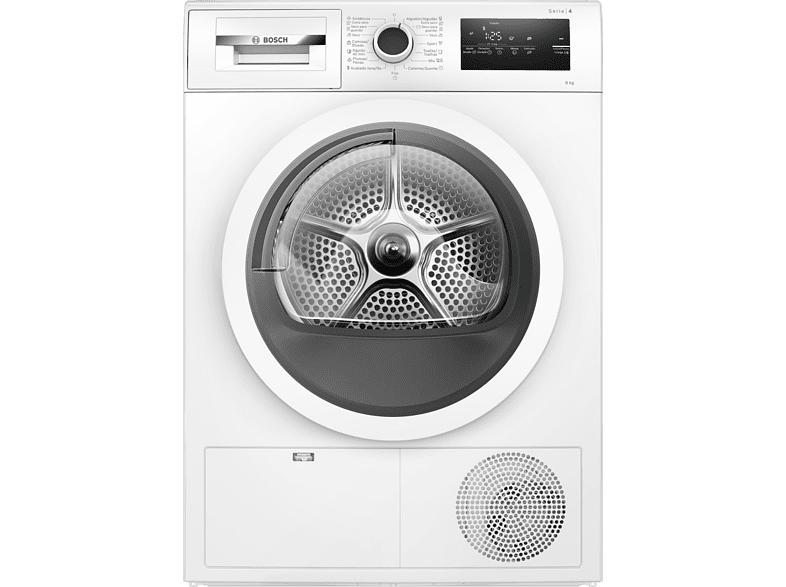 Bosch WTR85V92ES Bomba de calor 8 kg 15 programas AutoDry Display LED Blanco