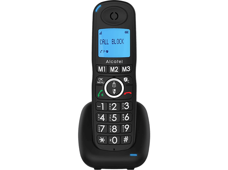 Alcatel XL535 Función manos libres 3 teclas memoria directa Función Alarma Negro