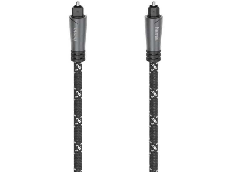 Hama 00205139 1.5 m Recubrimiento Textil Toslink ODT Negro