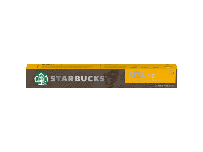 Starbucks Blonde Espresso Roast 10 cápsulas Intensidad 6 Para  Nespresso