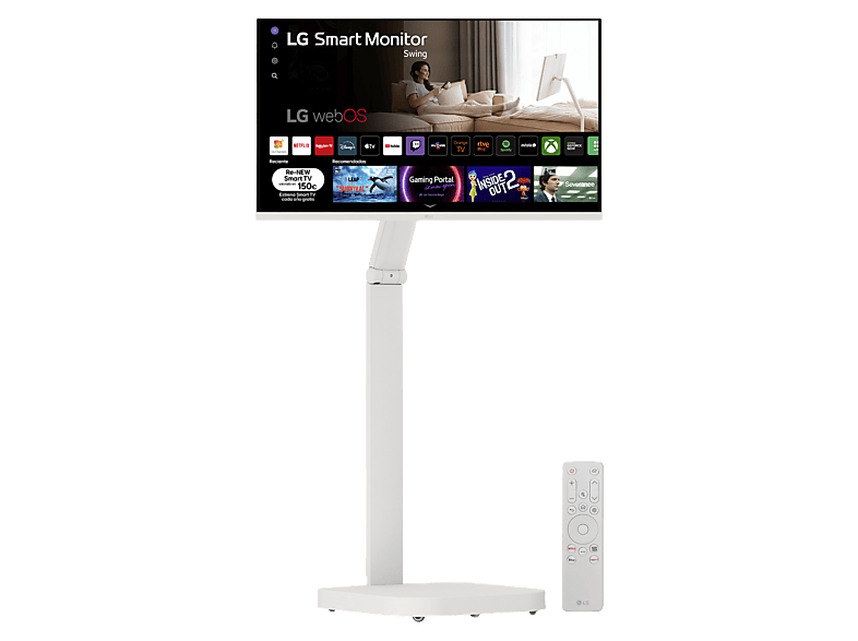 LG Smart Monitor Swing 32U721SAW-W 32 UHD 4K 60 Hz 5ms VA Altavoces Incorporados Blanco
