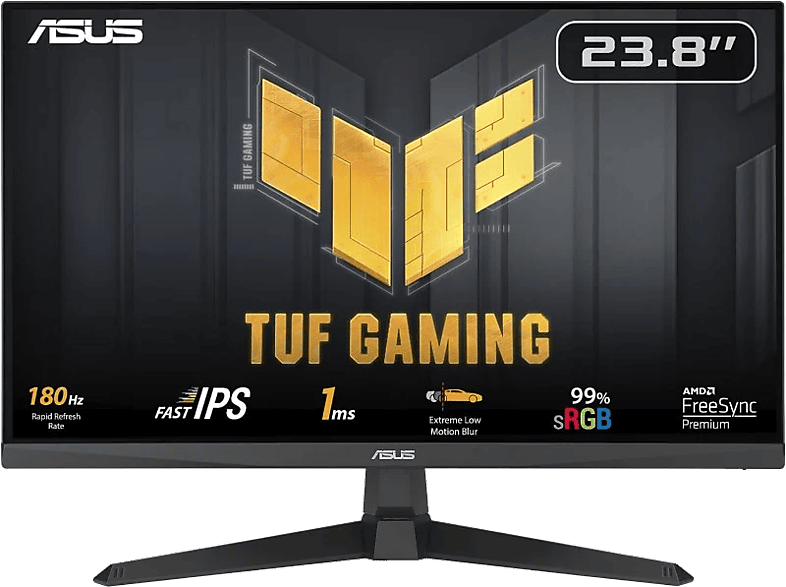 ASUS TUF VG249Q3A 23.8  Full-HD 1 ms GtG 180 Hz 2x HDMI 1x DisplayPort 1x Auriculares Negro