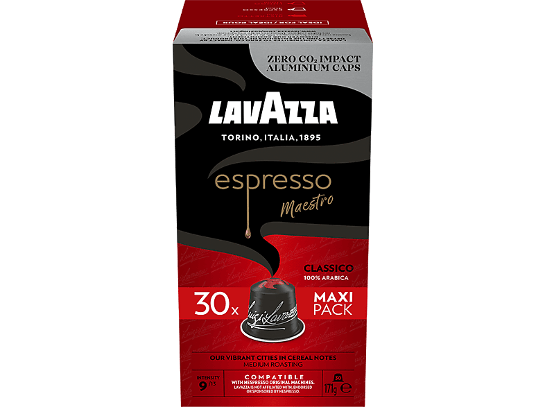 Lavazza Espresso Clásico 30 unidades Compatibles con máquinas Nespresso 171 g