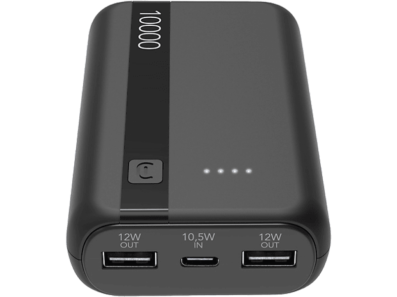 CellularLine PBENTRY10000K 10000 mAh USB tipo A a USB tipo C Negro
