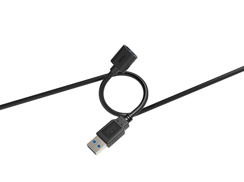 ISY IUC-1025 USB 3.0 USB-A a USB-A 1.5m 5 Gbps Negro