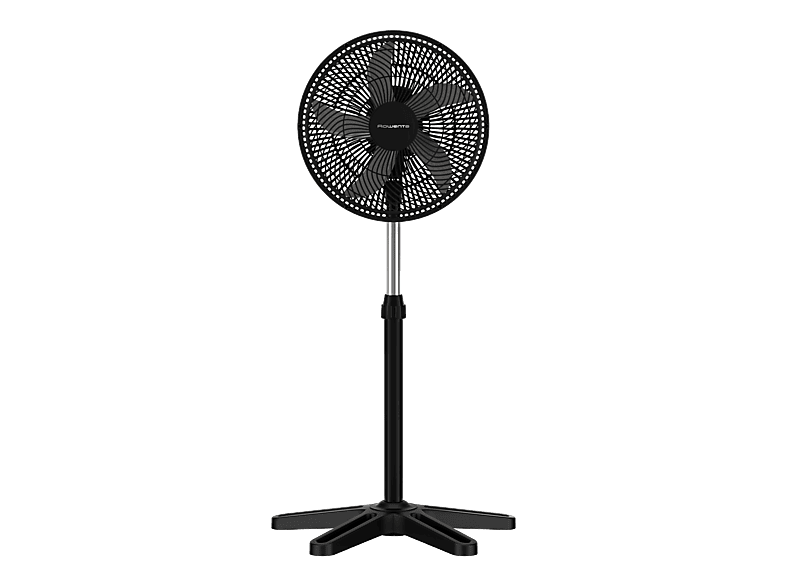 Rowenta Turbo Essencial VU3110 55W 3 velocidades Altura regulable Silencioso 6 aspas Negro