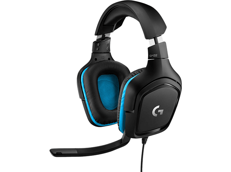 Logitech G432 DTS Headphone:X 2.0 Transductores 50 mm Negro y azul
