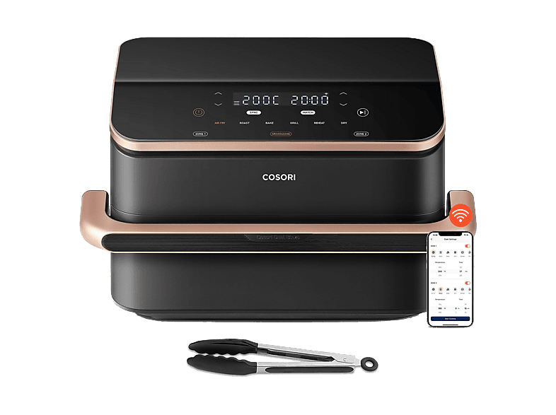 Cosori Dual Blaze Twinfry 10 l 2800 W Doble cesta Hasta 240 °C Gris