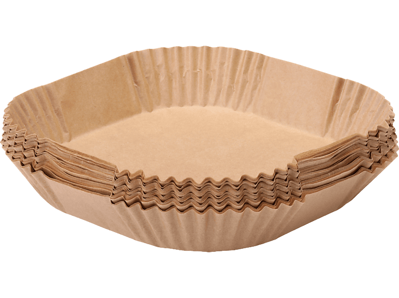 NK HO330004 Papel para hornear Cuadrado 150 piezas 20 cm Antiadherente Marrón