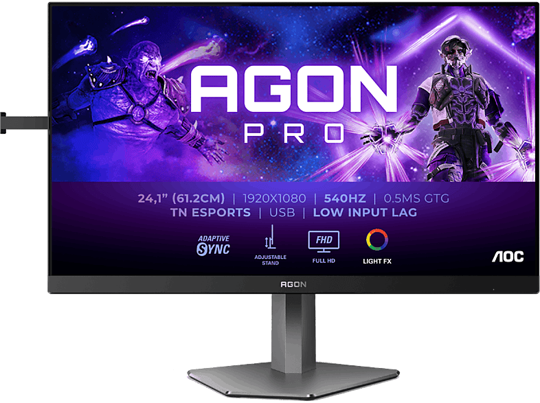 AOC AG246FK 24.1  Full-HD 540 Hz 0.5 ms GtG TN (Twisted Nematic) Adaptive Sync HDR10