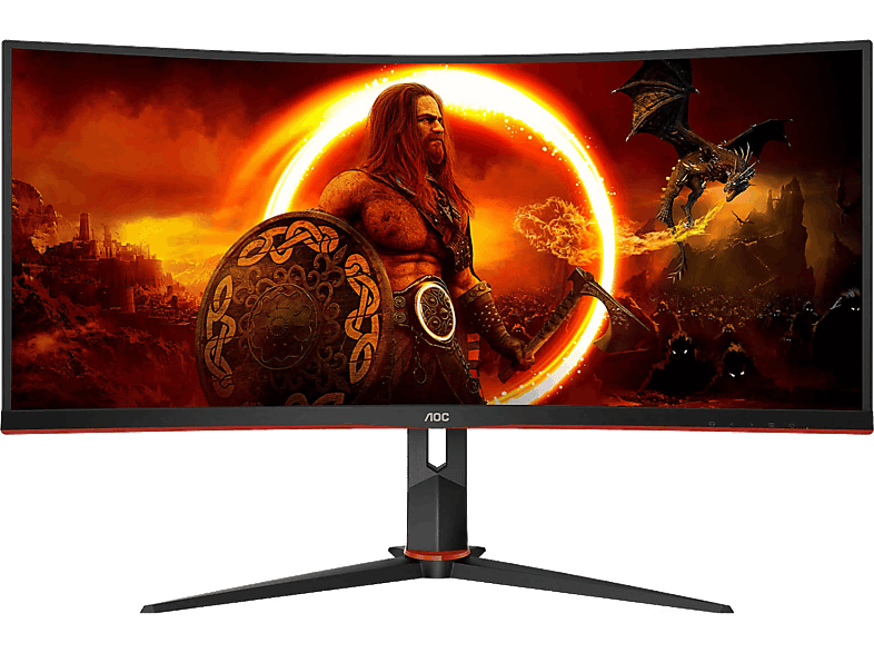 AOC CU34G2XP/BK 34 WQHD 180 Hz 1 ms VA Curva FreeSync Premium Antibrillo WLED
