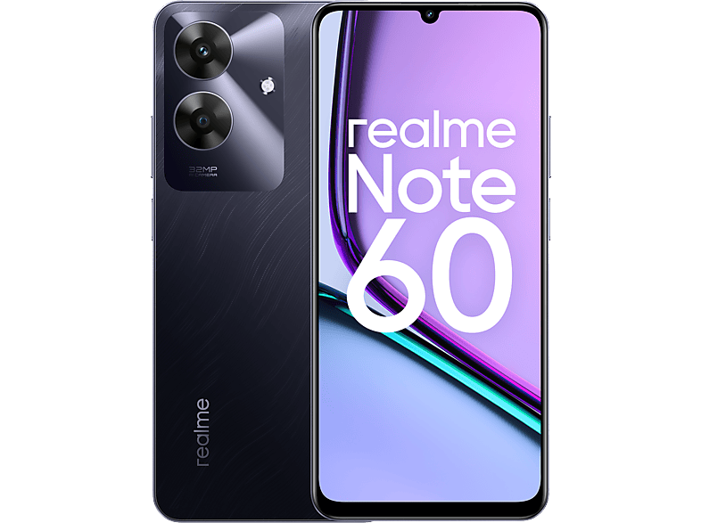 realme Note 60 Negro 128 GB 6GB 6.75 HD+ UNISOC T612 Octa-core 5000 mAh