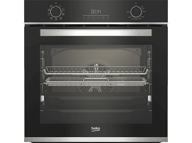 Beko BBIMA13300XS Multifunción Parcialmente catalítico 72 l 59.4 cm Ancho Integrable Función Airfry Iluminación Halógena Inox