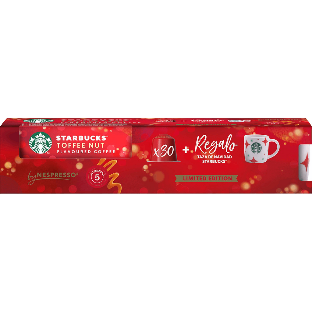 Starbucks Toffe Nut 30 unidades Taza de regalo Compatibles con Nespresso