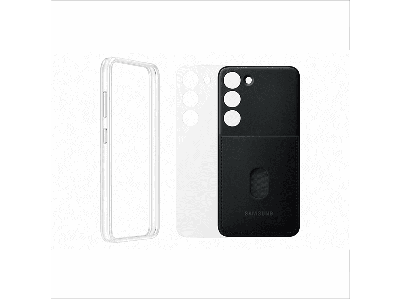 Samsung Para Samsung Galaxy S23 5G Negro Con Marco TPU Trasera